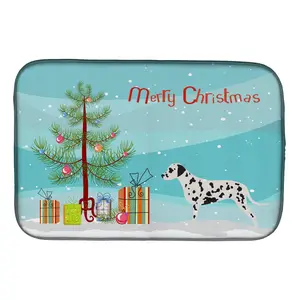 Dalmatian Merry Christmas Tree Dish Drying Mat BB2901DDM