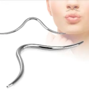 Mustache Septum Ring 14 Gauge