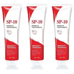 3 Pcs SP10 Probiotic Toothpaste - Whitening Toothpaste, Fresh Breath Formula，Stain Removal，Deep Cleaning Care