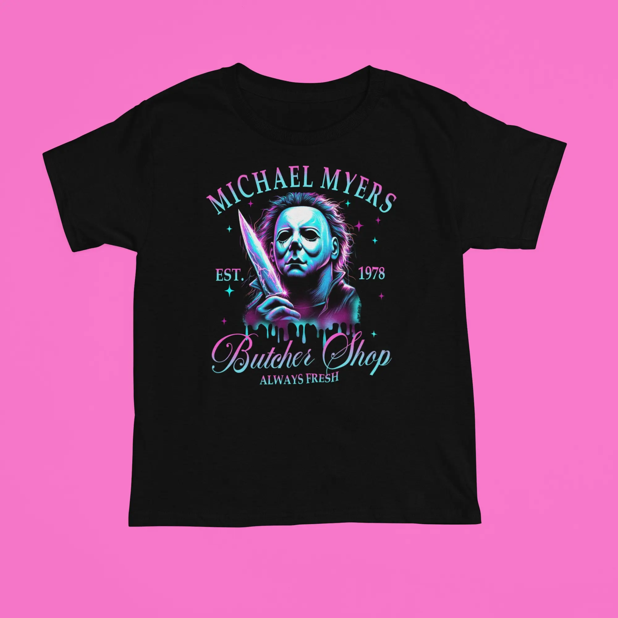 Neon choose your favorite horror character tshirt Neon choose your favorite horror character tshirt