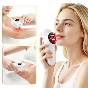 3-in-1 Body Sculpting Machine – EMS Microcurrent + Vacuum Suction + Red Light Therapy, 3 Adjustable Modes for Face Body Lifting Toning Home Use