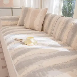 Gradual Color Comfortable Velvet Sofa Cushion, All-Season Universal Modern Design, Living Room Bedroom Decor, Pet Friendly