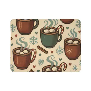 Cozy Hot Cocoa Fleece Sherpa Blanket | Winter Decor, Holiday Gift, Snuggle Blanket, Home Decor, Warm Throw