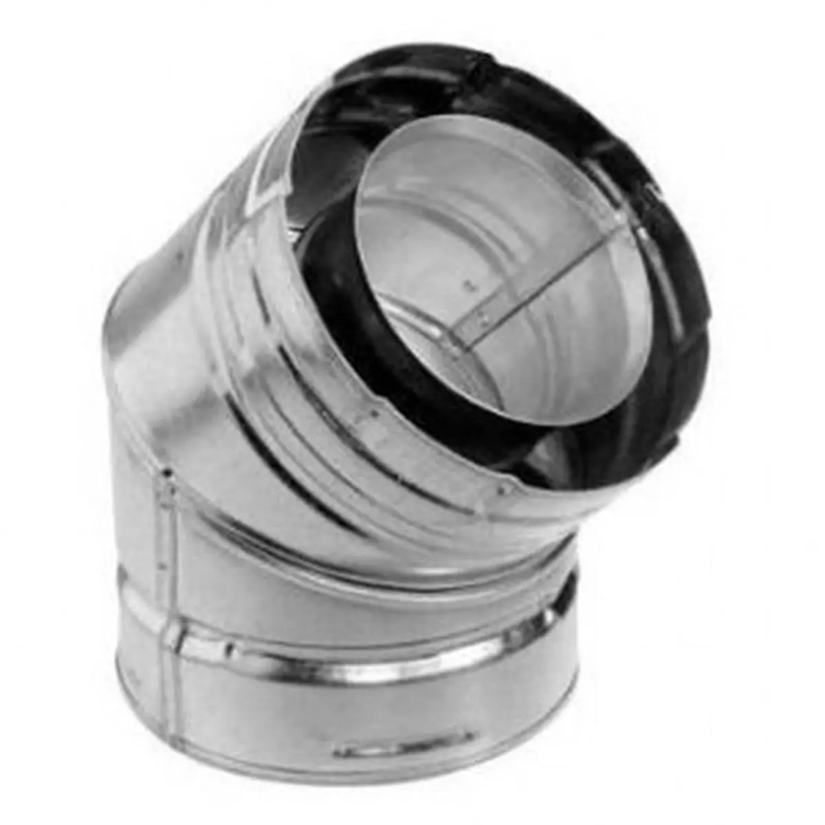 212 MAIN SLP45 45-Degree Elbow Shape Venting Component - High-Quality Performance, Reliability, Gas Fireplace Replacement Part, Gas Appliance Parts