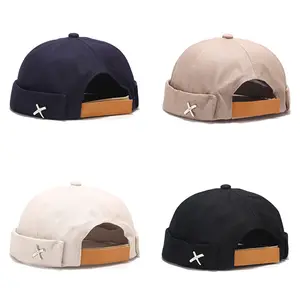 Spring and summer beanie hats for men and women, American-style landlord hats, trendy hip-hop street yuppie hats vintage men