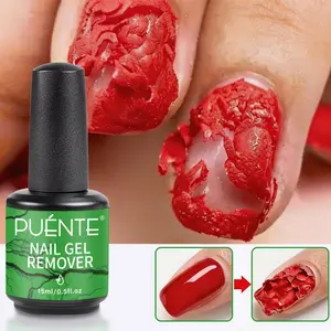 Puente 15ML Quick Peel Off Gel Nail Polish Remover for Nails No Need to Soak or Wrap Quickly Remove Nail Polish Peel Off Magic in 3-5 Minutes Easy to Apply Nail Care