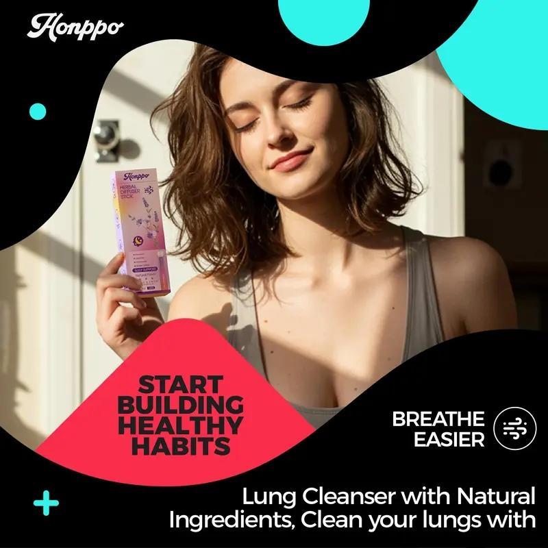 Grape Extract Solution Herbal Diffuser Stick,ForRelievinglnsomnia, Pure Natural Lavender andChamomileExtractsfor Sleep Support,Thyme and mintextracts forlungdetoxification and oral airfreshening,herbaldiffusionrelaxation stick