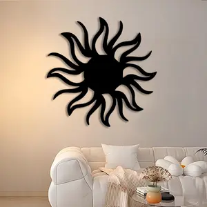 1pc Mini Sunburst Metal Wall Art, Mini Sunburst Statue Mural, Perfect for Breakfast Nook, Cozy Corner, Warm Decor, Ideal Gift for Hostesses
