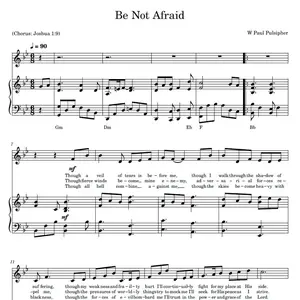 Be Not Afraid Sheet Music by W Paul Pulsipher