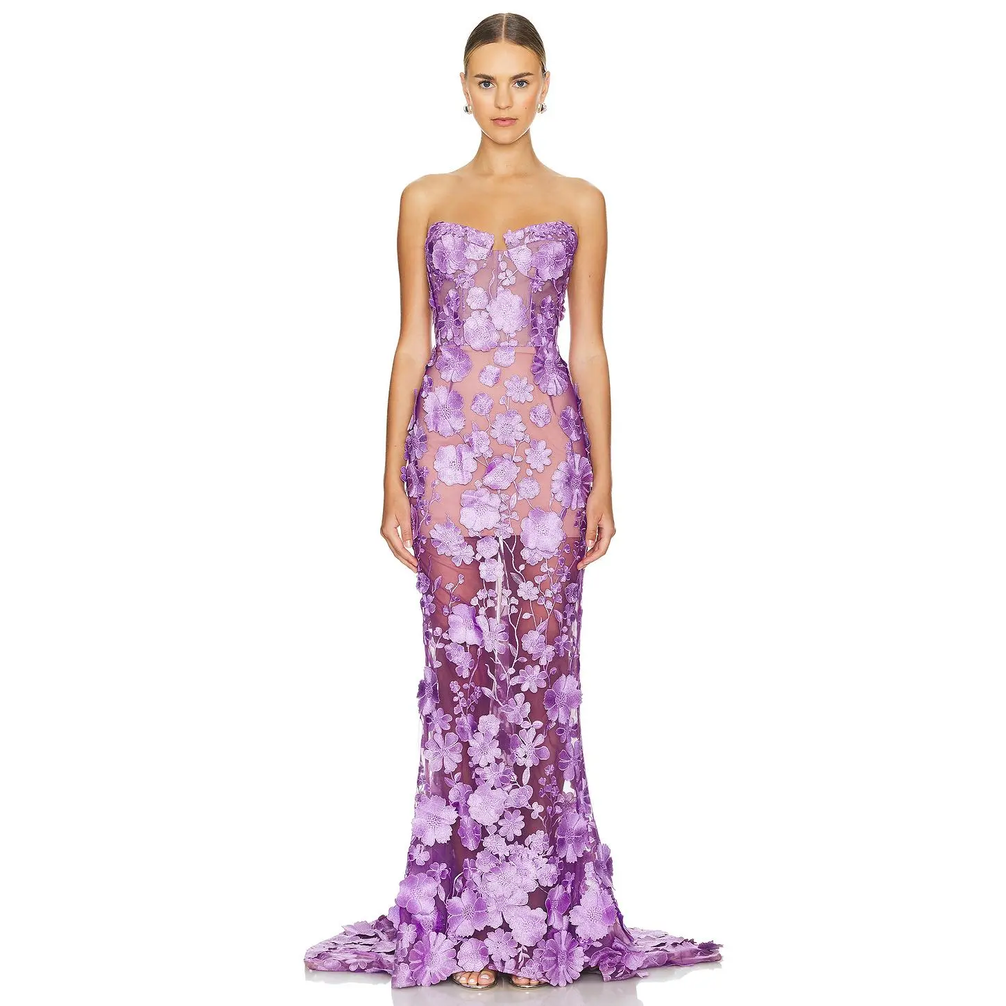 Bronx and Banco Jasmine Gown in Lilac