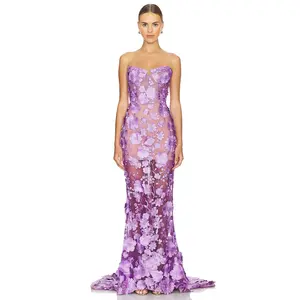 Bronx and Banco Jasmine Gown in Lilac