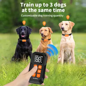[Masbrill] Wireless Dog Fence 2 in 1 Electric Fence for 3 Dogs Training Collar