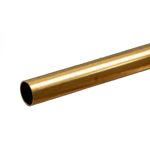 Round Brass Tube:  5/16" OD x 0.014" Wall x 12" Long (1 Piece)