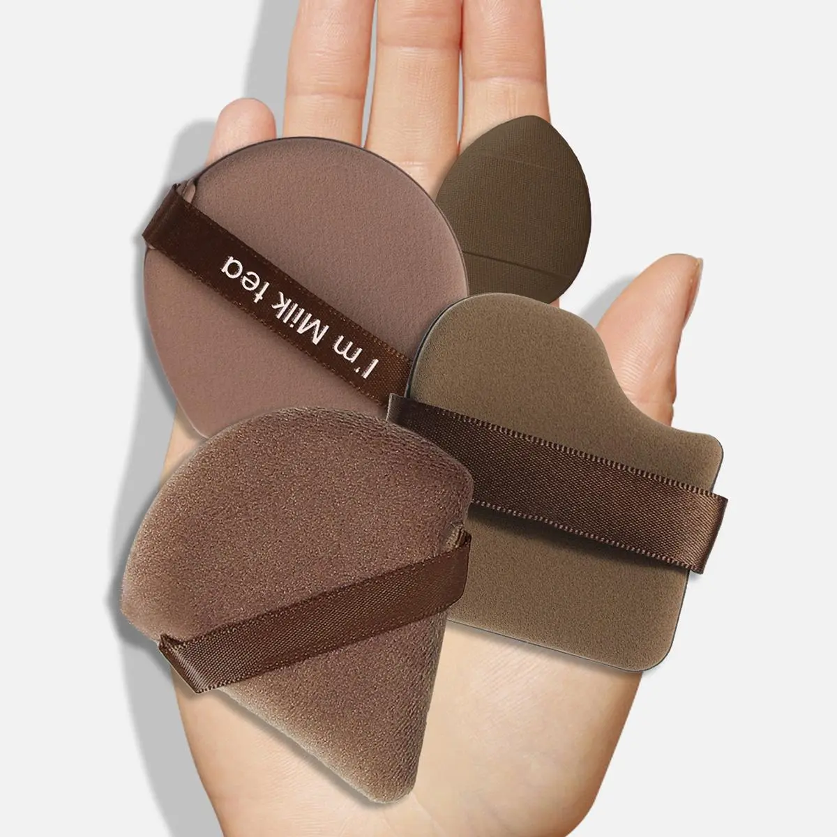 Makeup Tool Set, Triangle & Finger Powder Puff & Air Cushion Puff, Professional Makeup Tools for Women, Cosmetic Tools for Daily Use