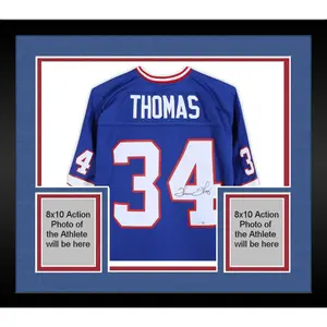 Framed Thurman Thomas Buffalo Bills Autographed Mitchell & Ness Blue Replica Jersey - Fanatics Authentic Certified - NFL Memorabilia