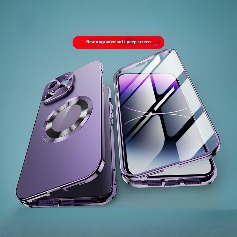 Platic Back [Not All Metal  PC Back] Metal Frame, ip 17 Pro Max CaseFull Coverage Privacy Screen Lens Protection Magnetic TPU Back International Warranty Phone Cases phone case 17 pro max