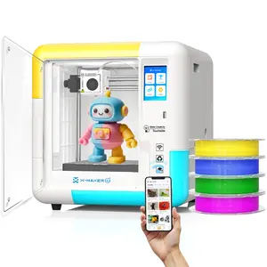 AOSEED 3D Printer for Kids & Beginners, AI-Powered Fully Assembled 3D Printer with Up to 400mm/s Speed, Auto Leveling, 15 Mini Apps, Includes 4 PLA Filaments for Home and School Use, X-Maker AI+ tiktokshopspringglowup