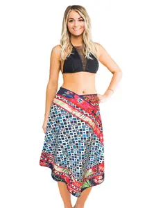 The Towel That Won’t Fall Off | Adjustable Button Sarong (XS–4XL) Coverups For Bathing Suits Bikini Coverup