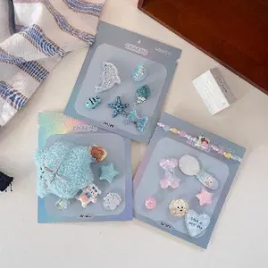 Ocean-Inspired Shell, Dolphin, Starfish, Bear, and Puppy Crocs and Bags Accessories – Fun Customizable Charms for Kids' Footwear and Bags Shoe Decor Comfort Bedroom Dance Shark