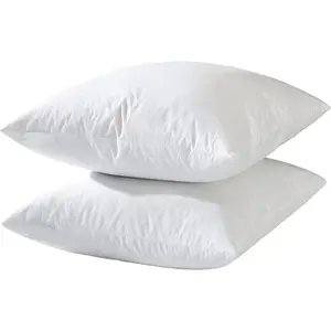 Euro Pillow Inserts - Feather and Down Fill - Cotton - 30x30 - Set of 2