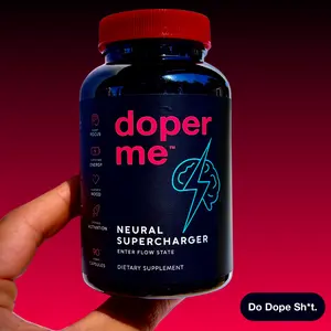 Neural Supercharger - Daily Nootropic Blend for Focus, Energy & Mood by Doper Me | 12 Clinically Studied Ingredients for Brain Performance - L-Tyrosine, L-Theanine & Alpha GPC