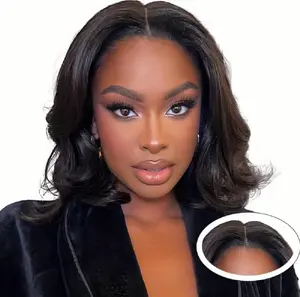 Body Wave Wear and Go Glueless Bob Wigs Human Hair Pre Plucked Pre Cut Short Bob Lace Front Wigs 5x5 Hd Lace Closure Wigs Human Hair for Beginners Natural Black
