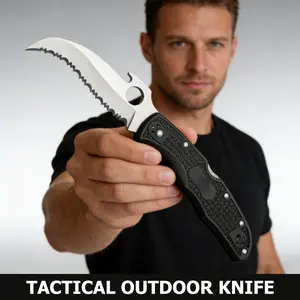 Black Smooth G10 Stainless Fixed Blade Knife outdoor edc Perfect Gift for Men Tactical Knife