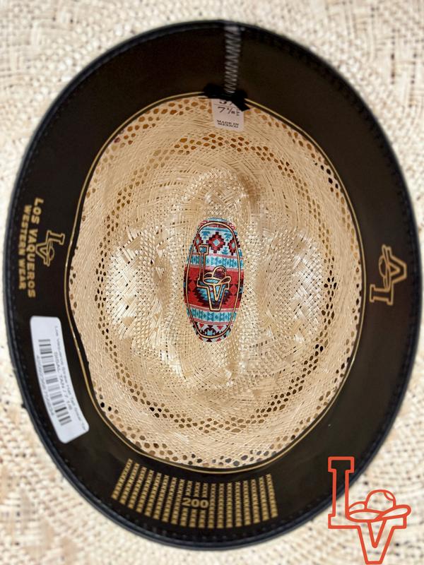 Los Vaqueros Straw Hat Tall Sisal Tan