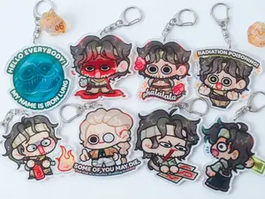 Iron Lung Inspired Acrylic Keychain ft Simon, The Eel & Ava, perfect for bags, keys, or as a gift for friends.