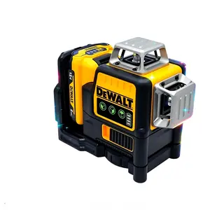 DEWALT 089 12V Max Green Laser Level Built With Self Leveling Function High Precision Positioning Instrument Stable Working Performance Suitable For Building Construction Wall Calibration And On Site Layout Measuring Operations