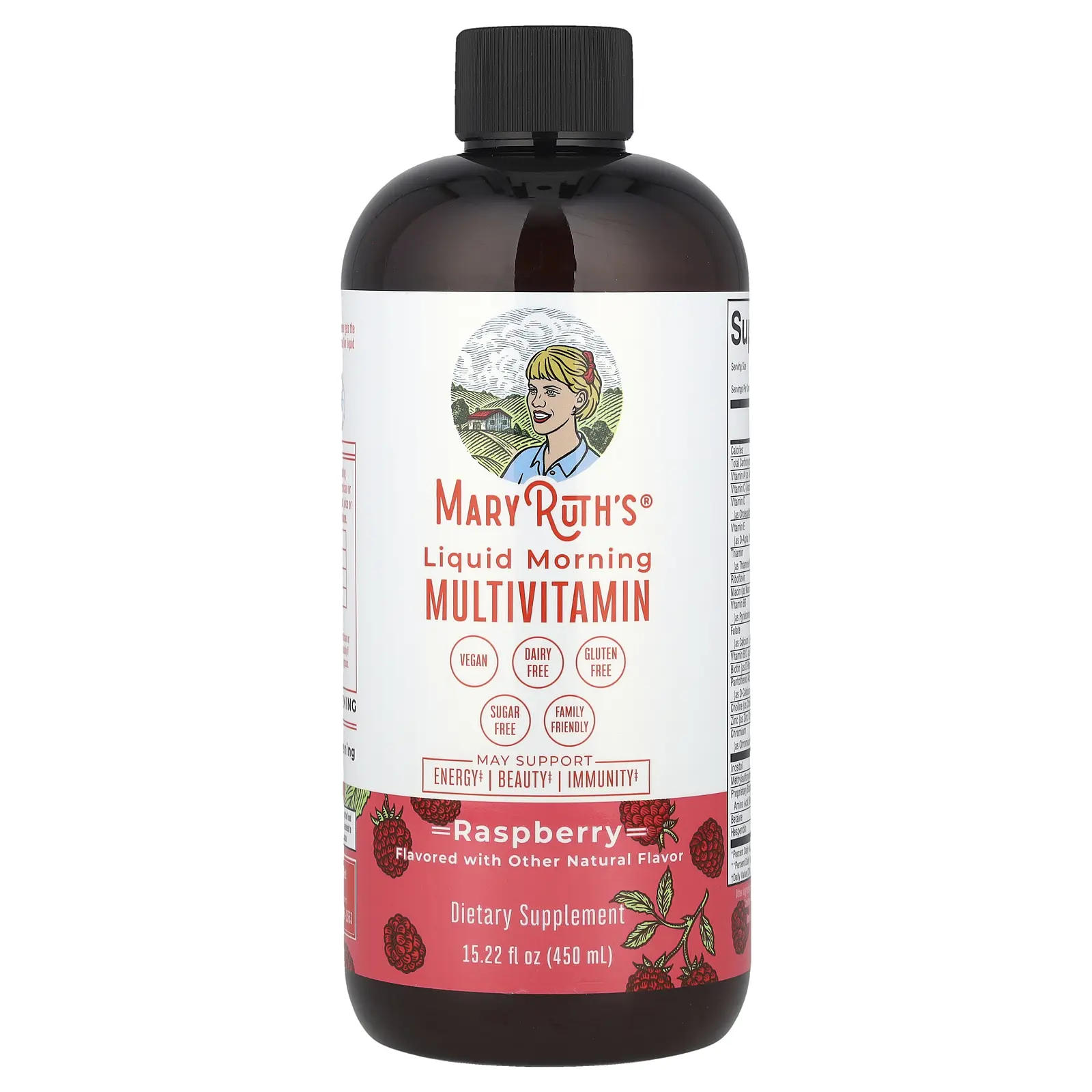 MaryRuth's Liquid Morning Multivitamin, Raspberry, 15.22 fl oz (450 ml) MaryRuth's Liquid Morning Multivitamin, Raspberry, 15.22 fl oz (450 ml)