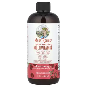 MaryRuth's Liquid Morning Multivitamin, Raspberry, 15.22 fl oz (450 ml)