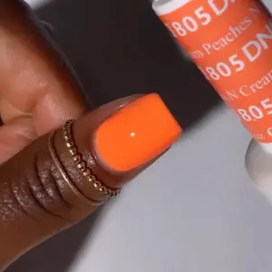 DND 805 PEACHES N CREAM Gel and Lacquer Duo nail care nail art