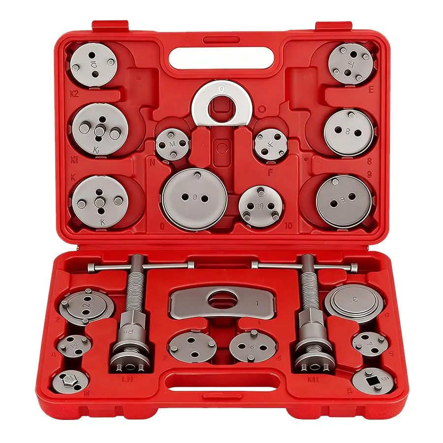 22pcs Heavy Duty Disc Brake Caliper Tool Set | Disc Brake Caliper Compressor Wind Back Tool Brake Spreading Tools toolupgrade