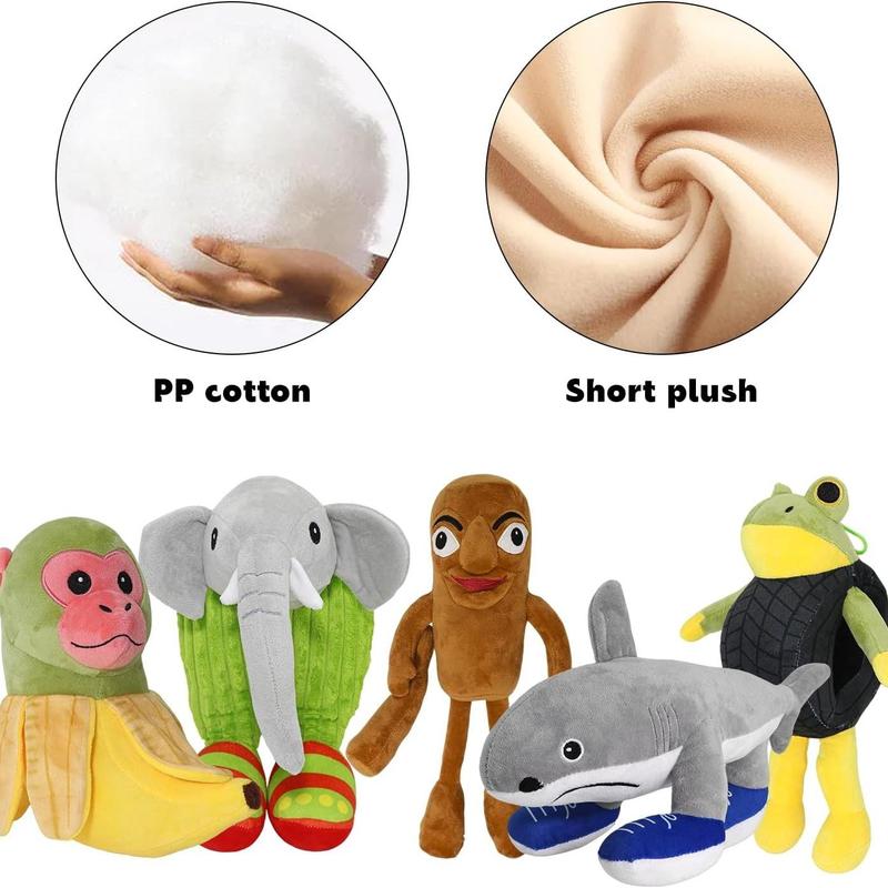 Large Size Plush Toys Italian Brainrot Inspired, Tung Tung Tung Sahur, Tralalero Tralala, Plush Soft Stuffed Meme Dolls for Collectors & Fans, Funny Halloween/Birthday/Christmas Gift Ideas