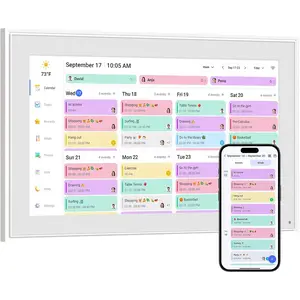 Digital Calendar,10.1" Touchscreen  Desk Calendar & Chore Chart, Touchscreen Interactive Display for Family Schedules with Meal Planner & Picture Frame & Lists