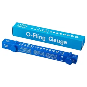 O-Ring Gauge Make Work, O Ring Sizing Gauge, Slide Style Type, for Measuring O Rings Inner Diameter, OD, Thickness Gauge Blue