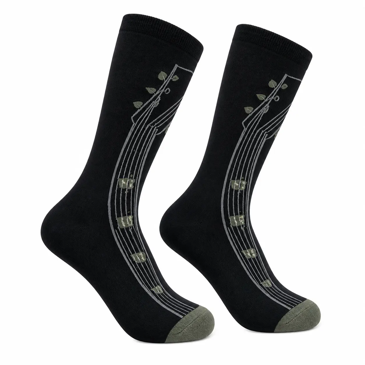 Men's Guitar Socks Funny Sarcastic Musical Graphic Novelty Footwear Funny Graphic Socks Comfortable Fitted Spandex Cotton