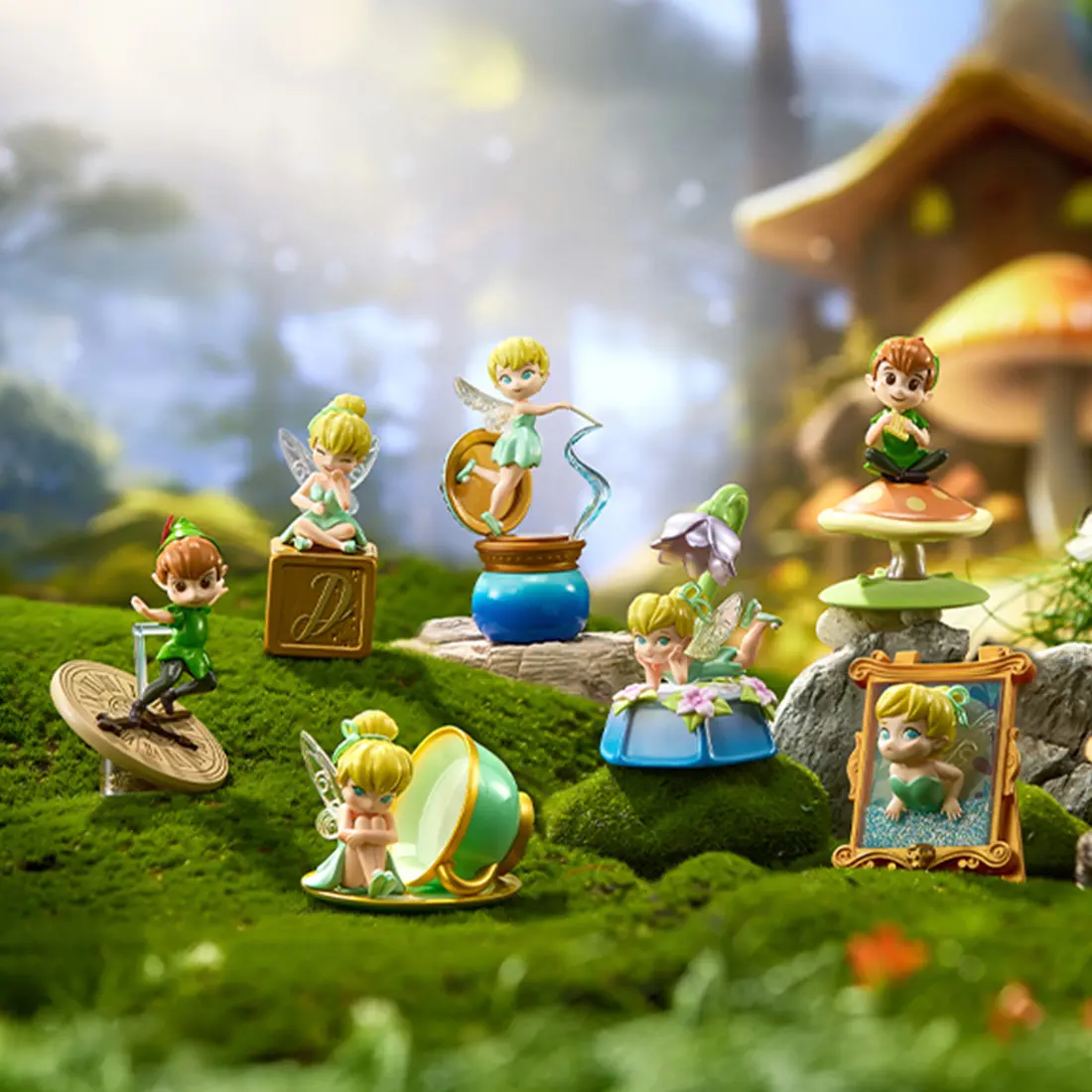 Disney Peter Pan Lost Treasure Collection Functional Surprise Box Figure,Cute Decorative Ornaments Practical Desk Accessories, Perfect Gift for Peter Pan Fans, Ideal for Home Display, Birthday Gift/Holiday Gift,Summerwins