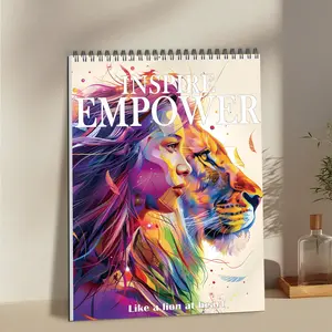 Motivational Theme Coloring Painting, Coloring Supplies, 1 Count Beautiful Pattern Color Book, Perfect Gift for New Year Birthday and Other Holiday Parties