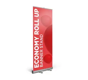 Custom Economy Roll Up Package Fabric 36" x 72" Retractable Banner
