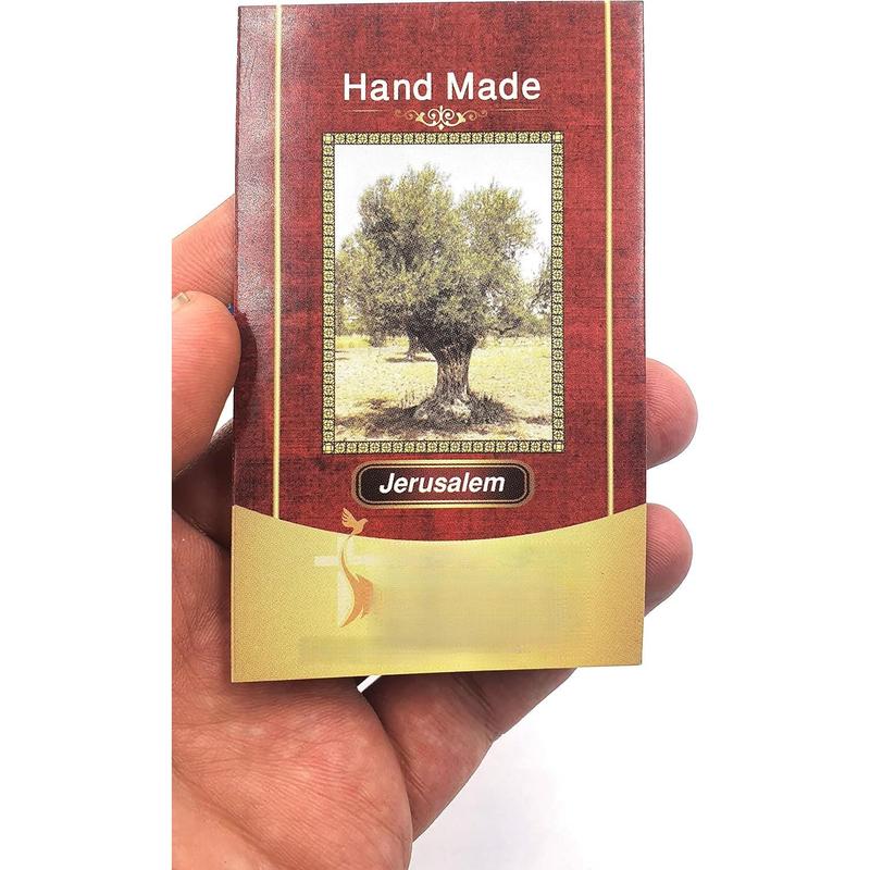 Hand-Carved Olive Wood Holy Family Statue – Mary, Joseph & Baby Jesus Nativity Scene for Christmas Decor – Catholic Wooden Figurine 4.3" for Home or Church Display – HOF001