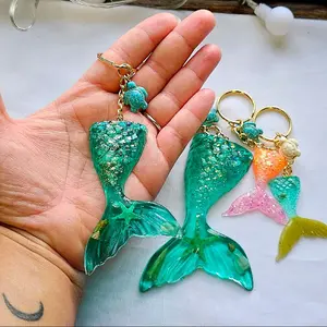 Mermaid tail keychains