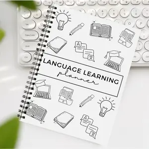 Speak a New Language with Confidence Language Learning Planner for Adults Daily Vocabulary Builder and Study Tracker for Fluency