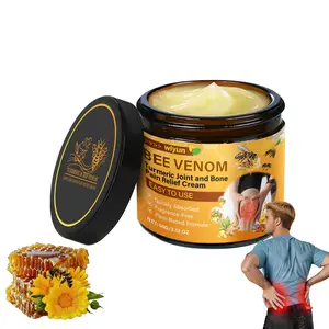 Natural Bee Venom Care Cream 60g, Gentle Daily Body Massage Cream for Neck, Waist, Back, Knees, Hands, Feet and Legs, Skin-Friendly Non-Greasy Massage Gel with Natural Plant Extracts