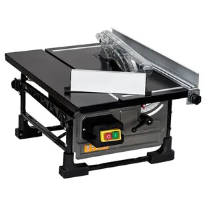GARVEE Portable 8-inch Table Saw with 3576RPM Copper Motor, 24T Blade, Adjustable Cutting Angles, Efficient Dust Collection System, and Compact Design Ideal for DIY Woodworking Projects