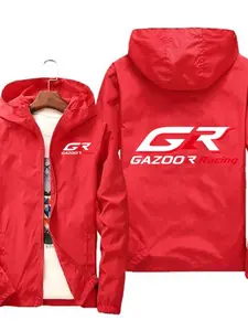 Gazoo Racing Hooded Windbreaker, Performance Motorsport Brand Jacket, Slim-Fitting Sun-Suit for All Seasons, Ideal for Car Enthusiasts