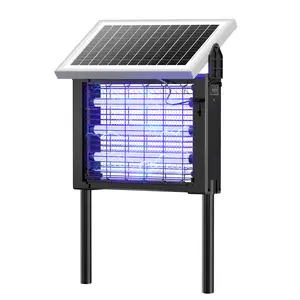OGERY 3500V Solar Bug Zapper, High Power Cordless Mosquito Zapper with Smart Light Sensor, Dual Solar & USB Rechargeable Insect Killer for Patio, Garden, Backyard, Outdoor Use #Summervibes