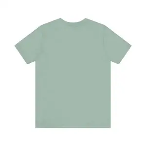 Mint Green Short Sleeve Relaxed Fit T Shirt with Black Text Design