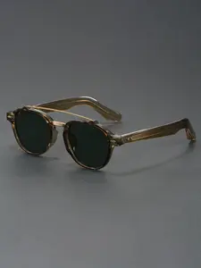 Caterside Fashion Sunglasses, Vintage Round Frame, Unisex Travel Beach Cycling Music Festival Wedding Party Driving Street Photography